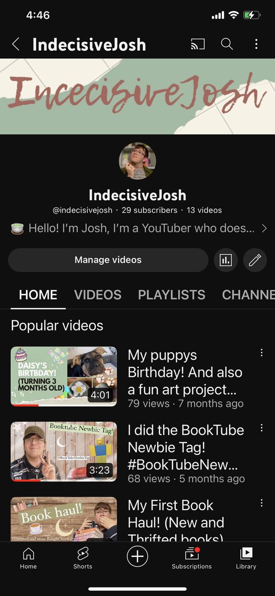 Joshua1Gerald's tweet photo. I’m almost at 30 subscribers! 😁

#booktube #booktuber #books #goal #subscribergoal https://t.co/r67mH78LJw