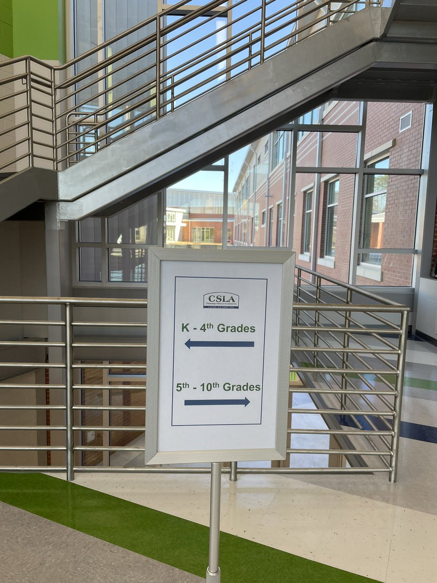 GastonCindy's tweet photo. Joyful opening day for the #NewCSLA! All 11 grade levels finally under the same large roof. I walked 6.6 miles at school yesterday. Totally worth it! #JoyatSchool @WeAreCSLA @HCSHarrisonBay @KrystalScarbro https://t.co/mWJBKKdHLo