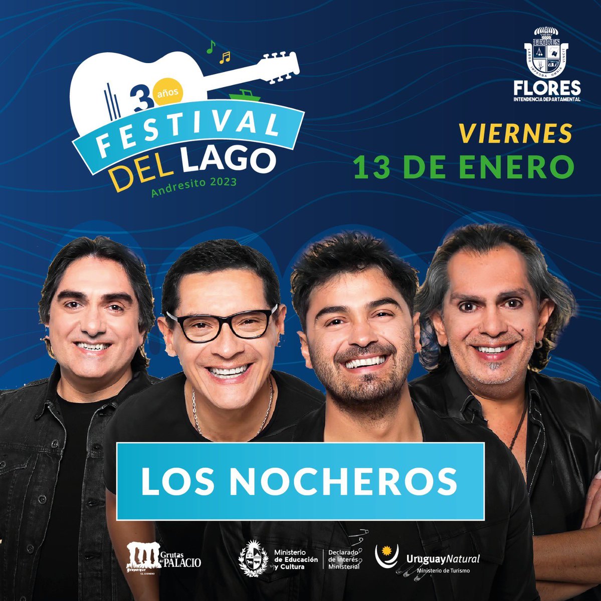 infoturismouy's tweet photo. FESTIVAL DEL LAGO #Flores 🇺🇾
13 y 14 de Enero/ Día 2
#GrupodeTango
#DiegoDomínguez
#NicolásSay
#CatherineVergnes
#CoplaAlta
#LosGuitarreros 
#LucianoPereyra @LucianoPereyra
Dos días en #Flores #Uruguay 
con una excelente grilla!!!
@FloresIDF
@regioncentrosur @Uruguay_Natural 🇺🇾 https://t.co/sNL4sGjVRR