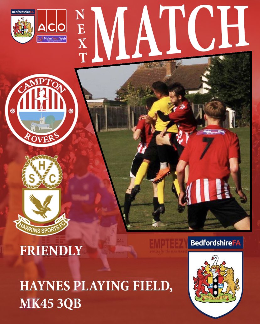 Tomorrow the Rovers return for their first game after Christmas

📅 8th January 2023
🕒 10:30 Kickoff
🆚 <a href="/fc_hawkins/">Hawkins FC</a> 
📍 Haynes Playing Field, MK45 3QB
🏆 Friendly