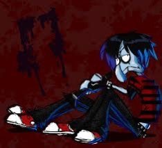 evilrilakkuma's tweet image. feelin like emo squidward today