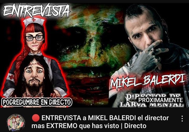 Orquideadeluna's tweet photo. Exquisita entrevista de @RottenEdgar y @sinkope13 en su canal #Rottenmind con el director @balerdifilms de "Larva Mental"
Puedes disfrutarla ya en #YouTube
https://t.co/ng01KhLHMb
#movies #xtrememovies #cineindependiente #director #recomendacion https://t.co/f376MgaDjN