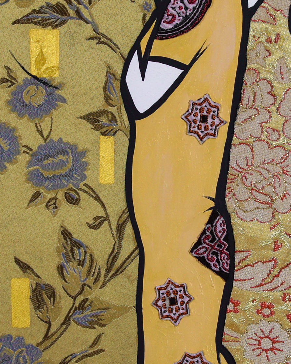 MosaOneArt's tweet photo. "البوسه" 

Mixed media on canvas, 70x50cm, 2022.
#mosaone #contemporaryart #klimt #painting #northafrica #arab https://t.co/zRHo6x7yLh