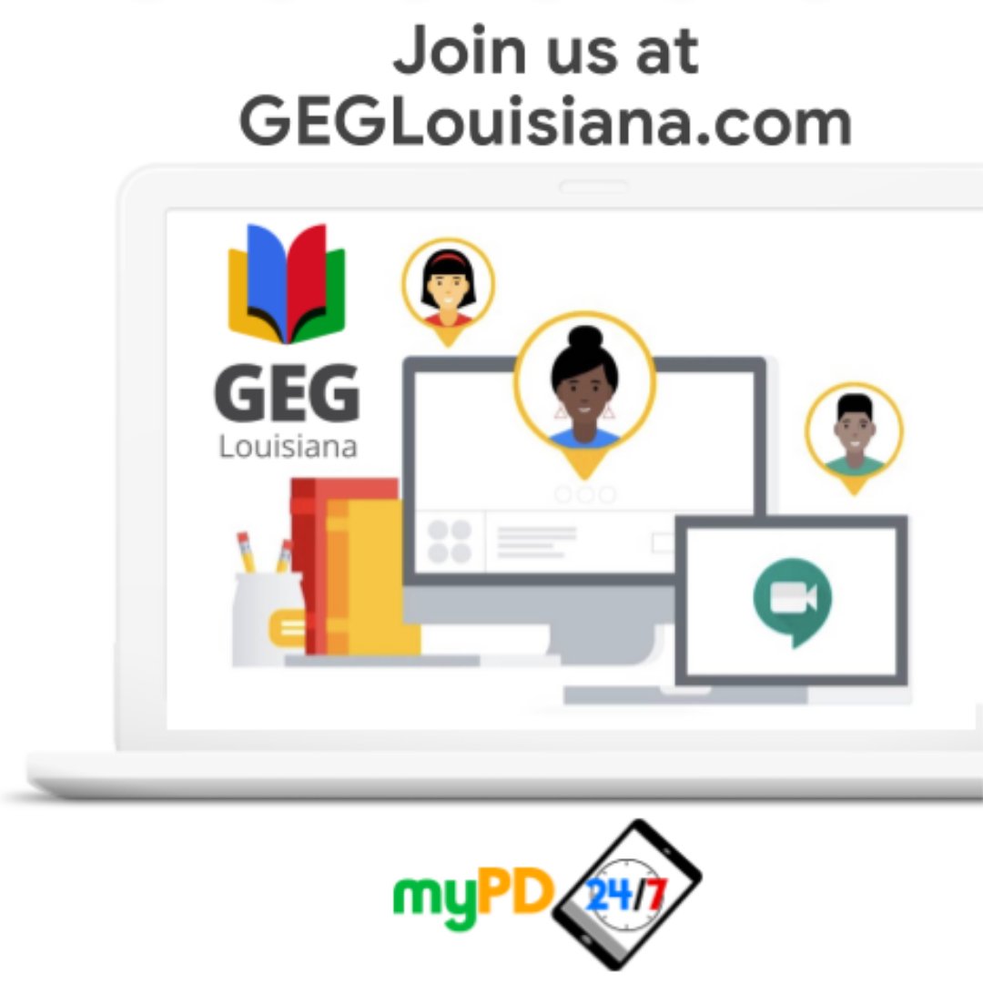 GEGLouisiana's tweet photo. In case you missed one of webinars, you can catch the replays on our website.
https://t.co/gbUqHJuMeo
#GEGlouisiana #GoogleEI #GoogleET #LaEdChat #myPD247 #LACUE #LaEd #pdinyourpjs #freepd @GEGProgram @lacueorg @LA_Believes #WeGreauxPeople https://t.co/IgGYWnWVQW