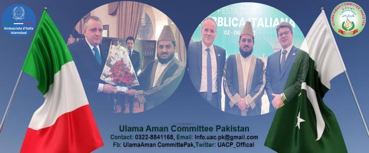 GrandMuftiIsb's tweet image. #7January the 226th anniversary of the #Tricolor.
National day of the #Italian Flag🇮🇹
Many Congratulations💐to people of italy. tante congratulazioni al popolo italiano🇮🇹
@neccia1 @danilogiurdanel  @ItalyinPakistan @ItalyinKarachi
 @ItalyMFA @PakinItaly @ForeignOfficePk