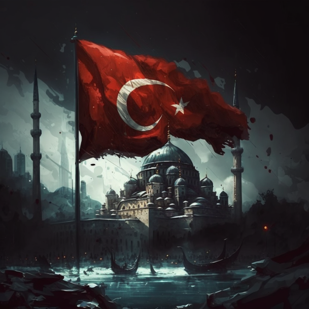 Midjourney yap�m� �stanbul & T�rk Bayra��