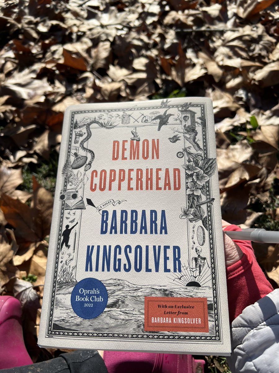 FrancescaAmann's tweet photo. @marchsoloway Reading Demon Copperhead—-loving it! https://t.co/tIKae9KuzO