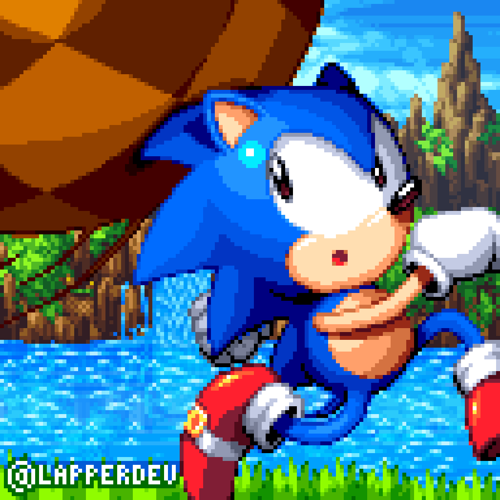 Classic Sonic FREE-TO-USE Artwork by PeviAnimations on Newgrounds