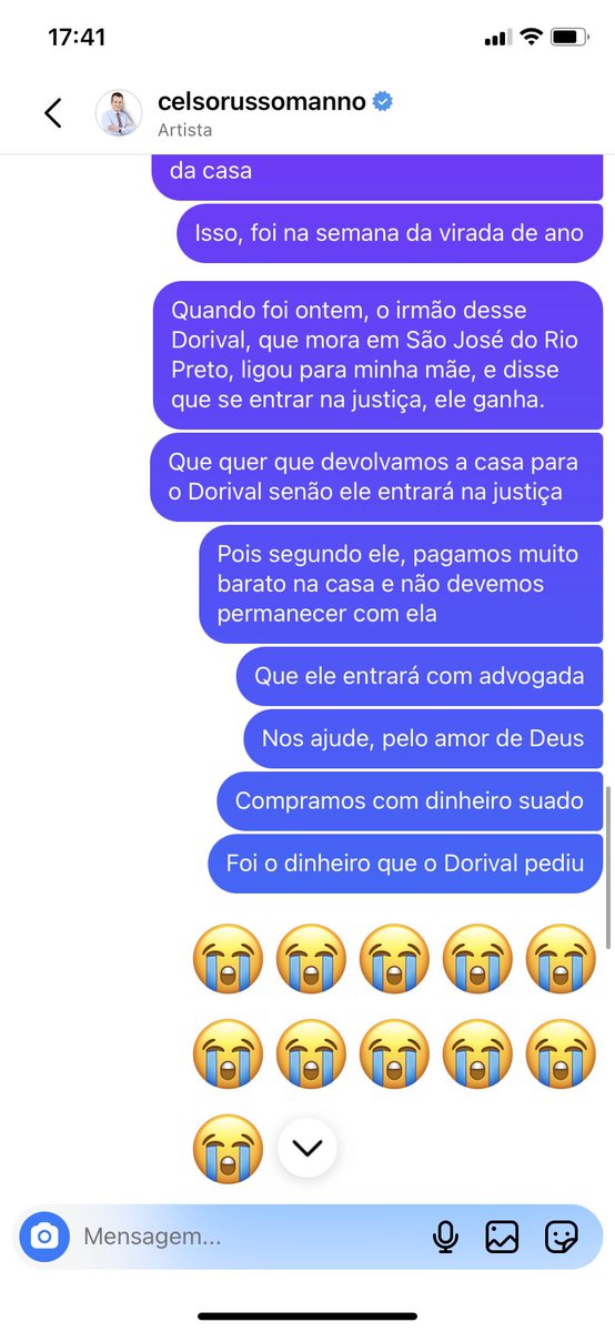 dcmendonca2's tweet photo. @proconspoficial @celsorussomanno @proconspoficial Nos ajude.Meus pais compraram uma casa e estão querendo a casa de volta.Eles pagaram o valor pedido,tem contrato pronto para a escritura.Nos ajude pelo amor de Deus😭Pagamos e tenho áudio do irmão ameaçando entrar na justiça pra tomar nossa casa. https://t.co/alxZCPNJpg