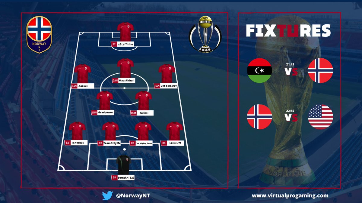 @VPGWC_ 2023!
Live from 21:45🇳🇴 8:45🇬🇧
<a href="/OfficialVPG/">Virtual Pro Gaming</a>