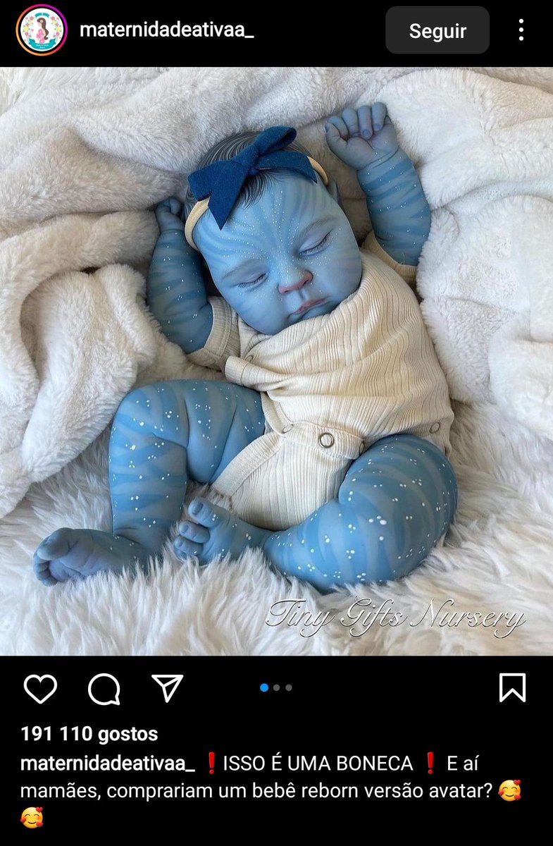 entrei so pra dizer q o jimin avatar era o futuro dos bebés reborn, anos de luz à frente de todos e incompreendido. agr esta lucrando como o seu emprreenderismo dos seus bebés avatar