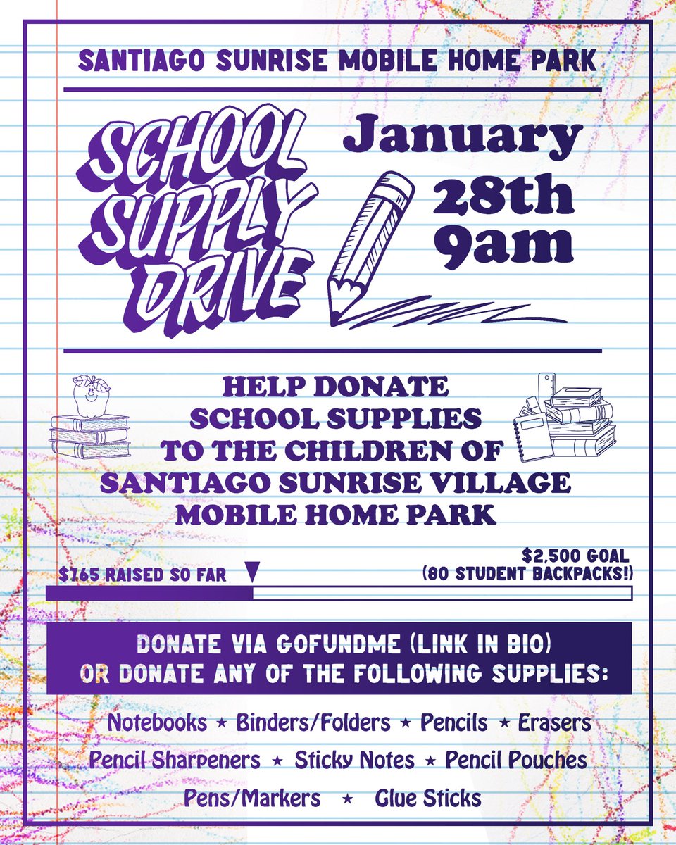 josearmando__16's tweet photo. Im still looking for support to help distribute 80 backpacks to the Santiago Sunrise Mobile Home Park children ! Any donation is greatly appreciated! Please share to your friends and loved ones!🫶🏽 https://t.co/TIyjp5sgQT https://t.co/YkfpTuecCv