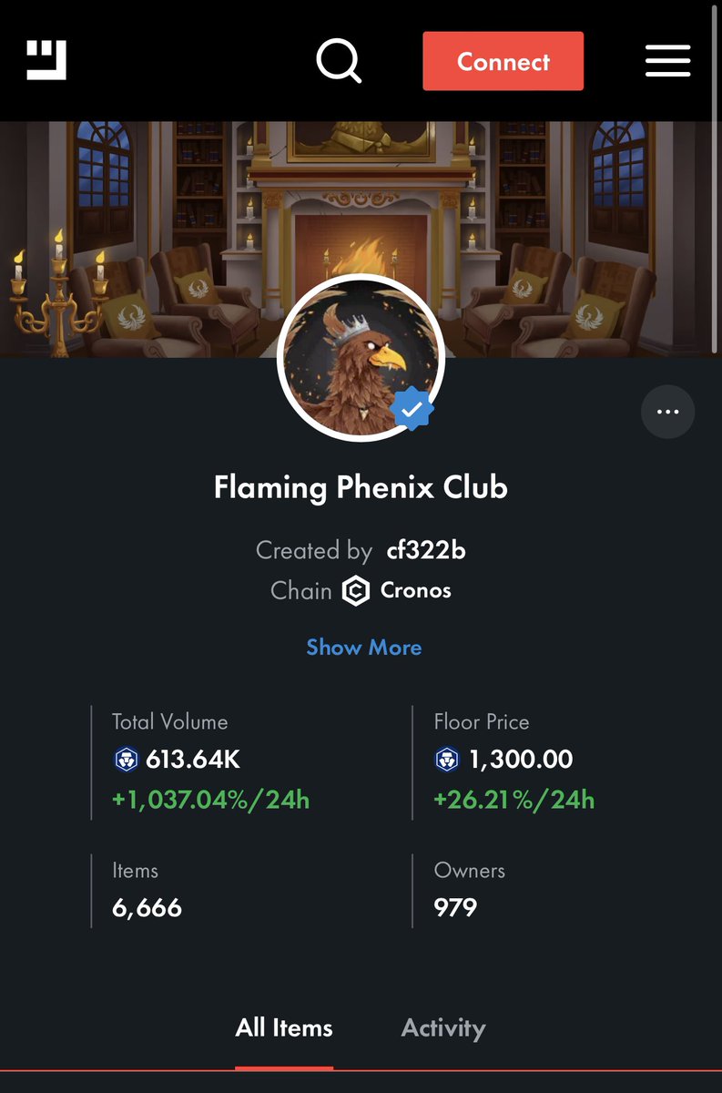 $PHNX Flaming Phenix Club NFT’s on fire 🔥🔥🔥🔥 $CRO > 1300CRO floor now on Minted Network $MTD

@phenixfinance 

$CRO $MATIC $ETH $BTC $MMf $VVS $TONIC #cro     #crofam    #cronos #cronosnft #nft #NFTCommunity #DEX $SHIB $SOL $XRP $DOGE $ADA $ETC <a href="/cronos_chain/">Cronos</a> <a href="/cryptocom/">Crypto.com</a>