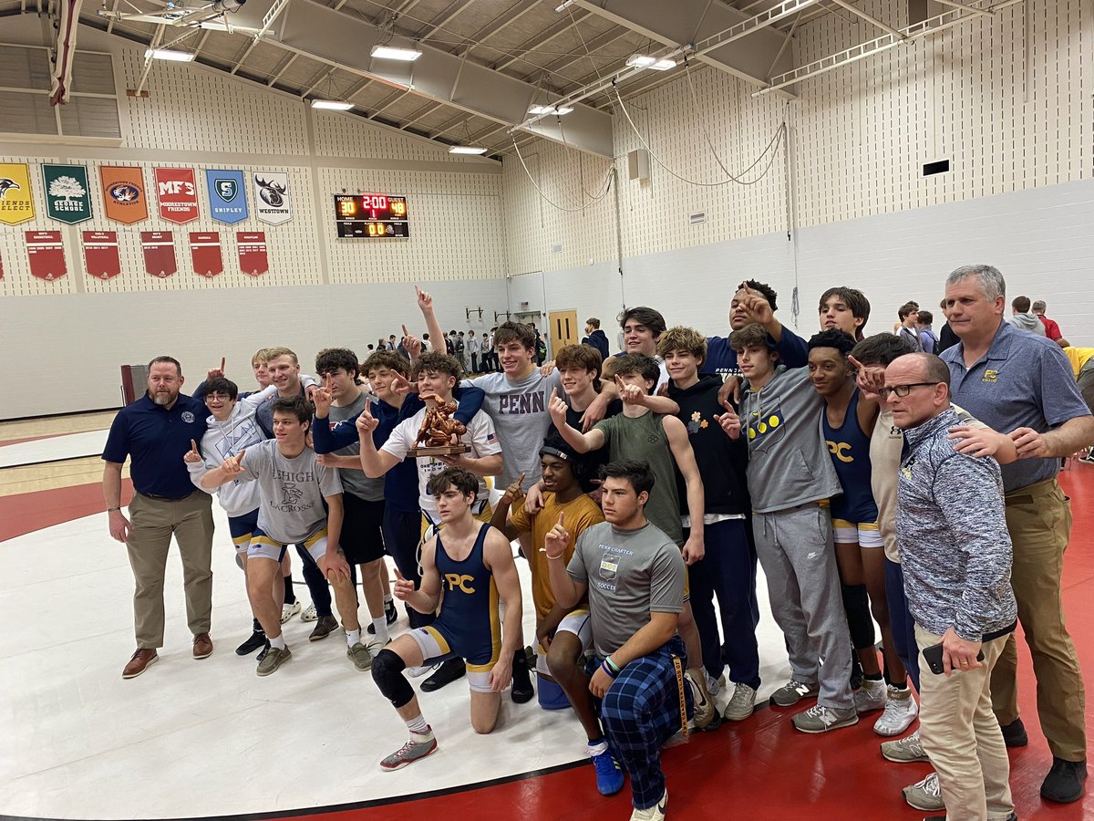 wpcsports's tweet photo. Great day ‼️for @pcwrestling1689 at the ANC🤼Duals. Quakers go 5-0 to win the Championship🏆 @PennCharter  #congrats #pcproud https://t.co/QBLDouMHDY