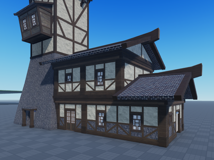 TheAsync_'s tweet photo. Torre de farol, fiz misturando um pouco de arquitetura medieval européia e japonesa

#Roblox #RobloxDev #DesenvolvedorRoblox https://t.co/OBwr4UFWHX