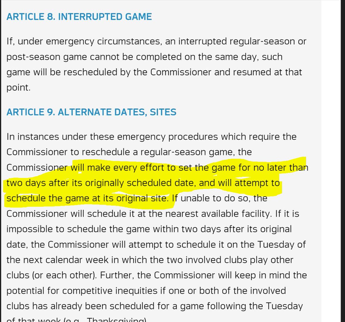 @jballerr2gs @gullenator @nflnetwork @MJAcostaTV I really need to explain how changing the rules after an event is unethical?  The NFL rules coverage game cancellations and had rules to follow.  Changing them after the event is UNETHICAL!  Geez, I really need to explain this?