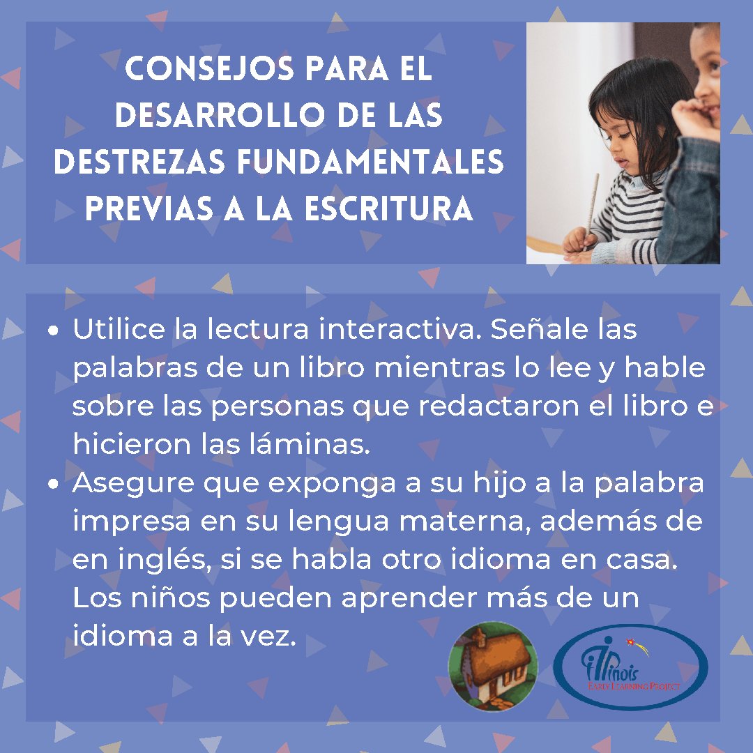 ielproject's tweet photo. Point to the words as you read a book to your child, talking about who wrote the book and who drew the pictures. Noticing these details can help children develop prewriting skills. ๐
#PreWriting #StandardsStartAtHome #SSAH #Bilingual #IllinoisEarlyLearning https://t.co/clG2hynehV