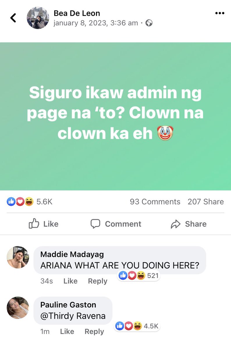 a #thirbea au wherein they're exes (mu) na nagpaparinigan sa subtle clown traits