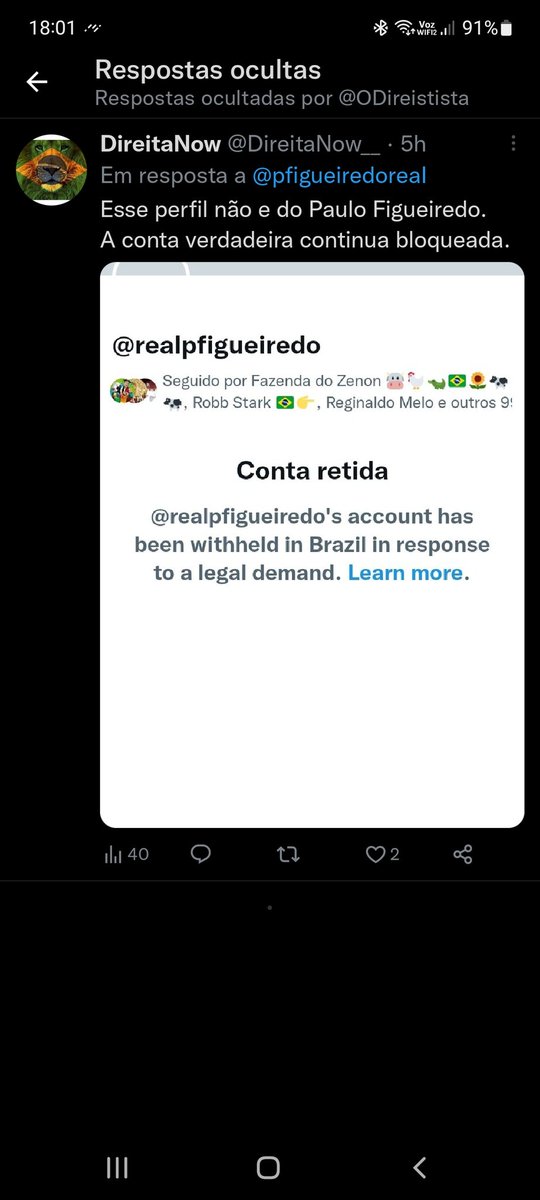 DihSalless's tweet photo. @ODireistista Esse perfil é fake 🚫
Pessoal vamos ter mais atenção... https://t.co/fxAGo6l8Og