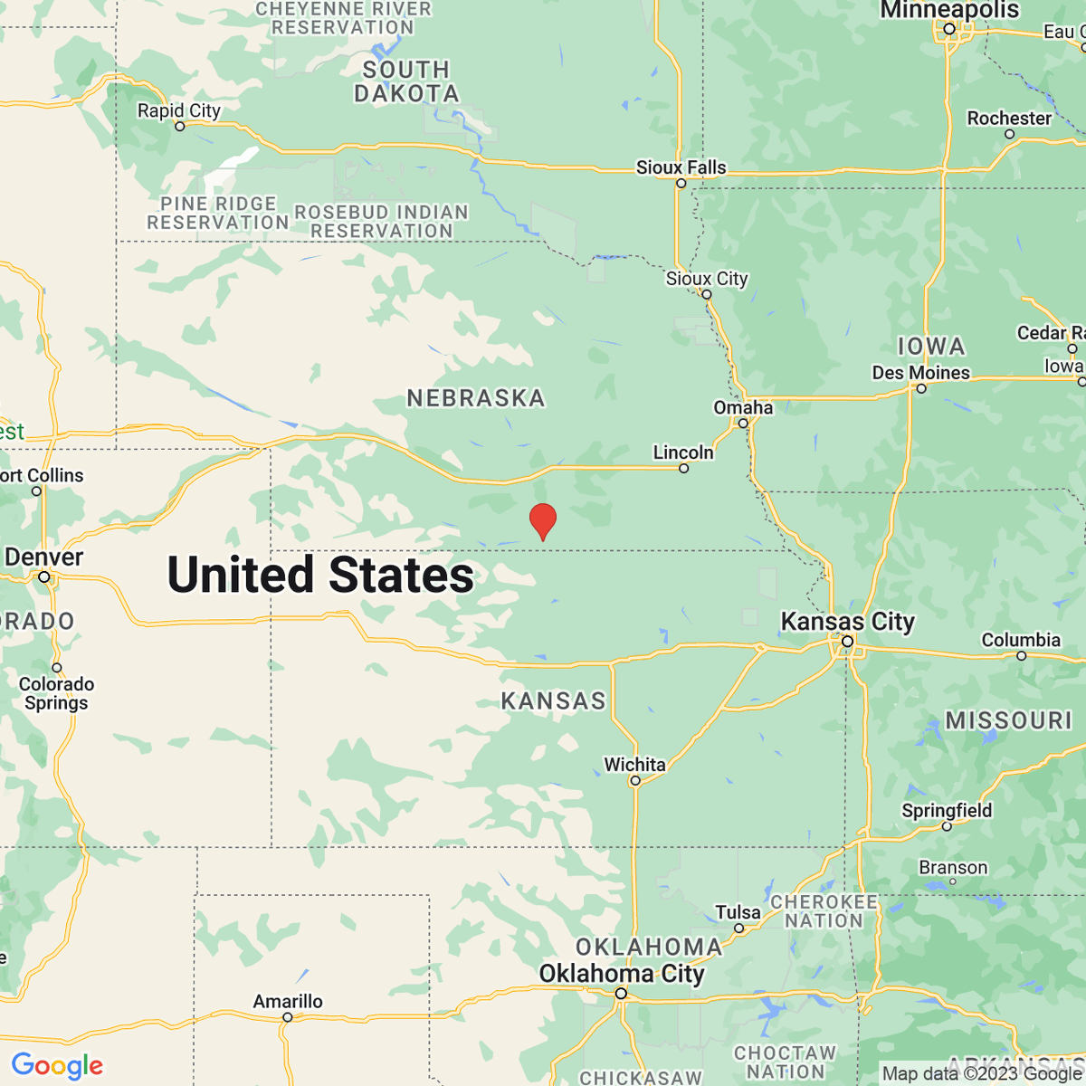 New town every hour on Twitter "Red Cloud, Nebraska Population 916