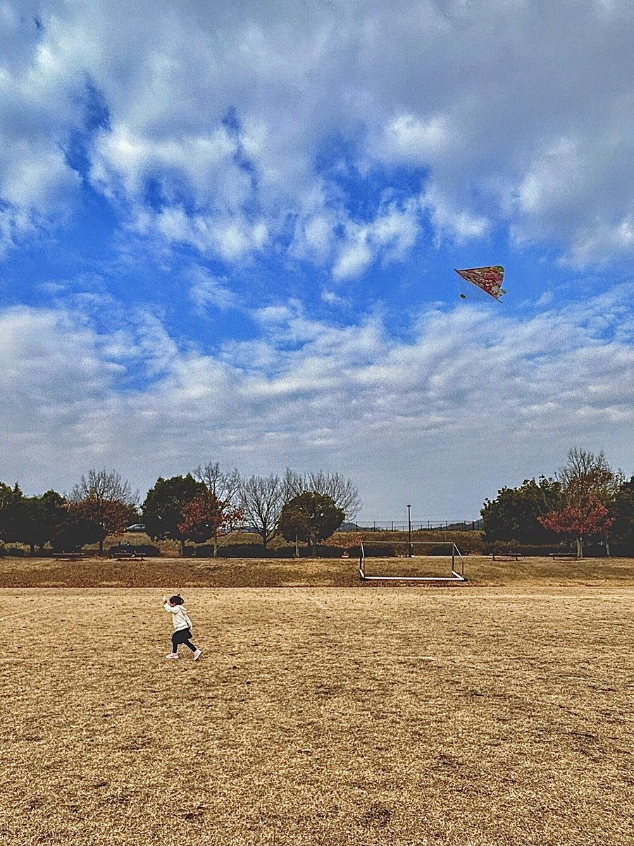 #俳句 #詩歌とアート
#空を見上げる人🙄  #雲が好き 
おはようございます

　　ひと張りの

　　凧舞う空や

　　初日記

　　　　　　　　　🐒ｱﾂﾞｻﾙ

📷