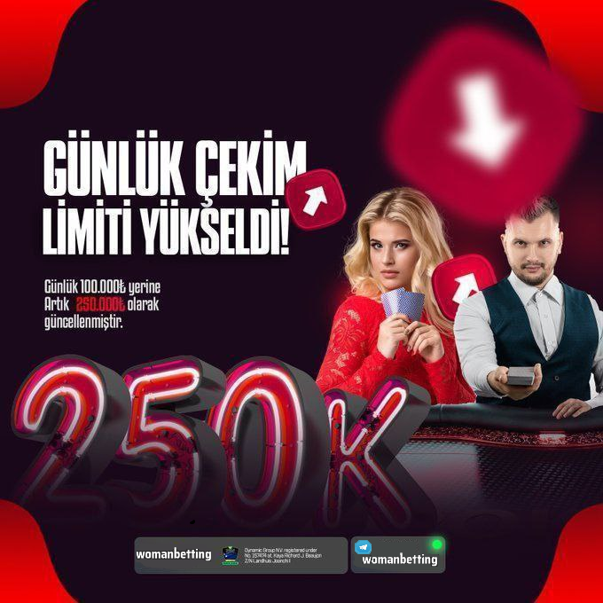 Belf60006724's tweet photo. #bahiscasino Günlük 250bin ₺ çekim rahatlığı sadece Womanbetting ‘de!!
Giriş linki: https://t.co/oh76cKCHYy
#betbigo
#Betandyou
#DENEMEBONUSU https://t.co/OudCZm14kV