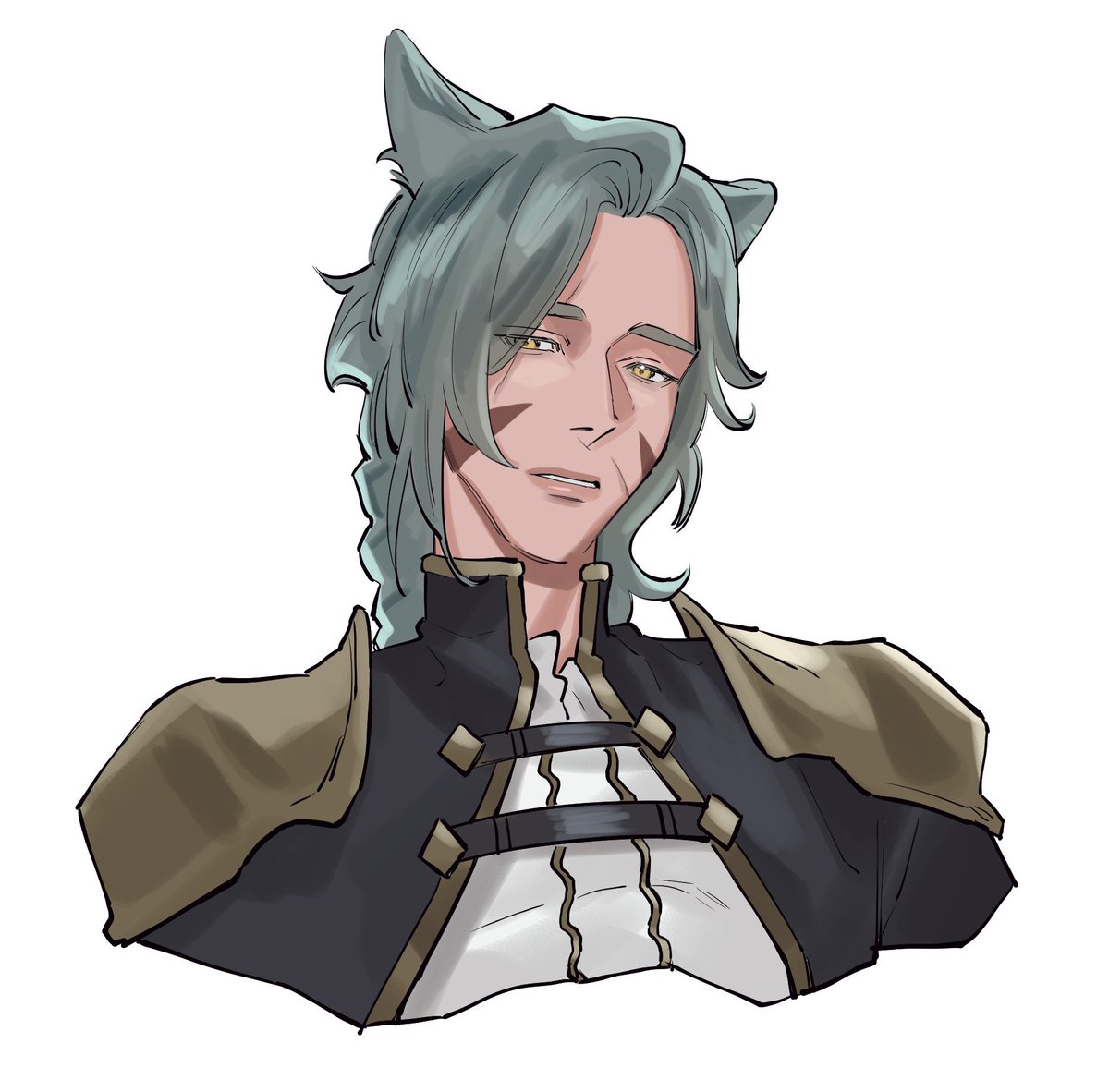 smoochbro's tweet photo. bust comms for friends to pay my sub 🥲🥲 #FFXIVART #FFXIV https://t.co/Q1F4ErpDV6