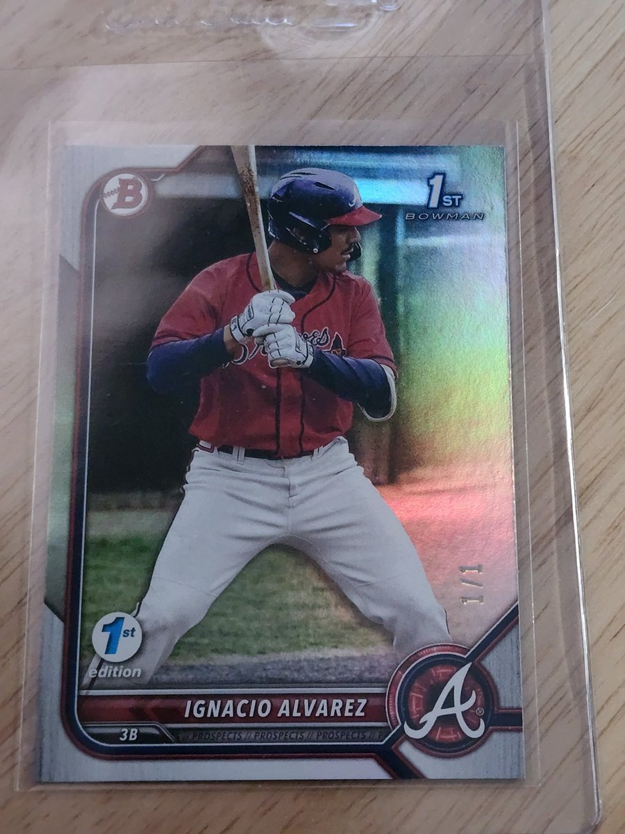 bmitchell85's tweet image. All aboard the Ignacio Alvarez train. 1/1 First Edition. Looking for parallels of his as well. 

@GMc_Cards