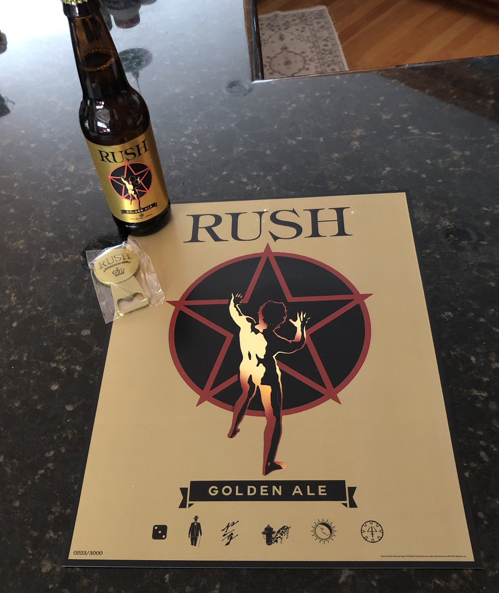 katwog's tweet photo. Seems fitting that my long awaited case of Rush beer would arrive on the anniversary of Neil’s passing. #Rush #RIPNeilPeart #rushlager #halftimebeverage #hendersonbrewing https://t.co/btHPdzDqN4