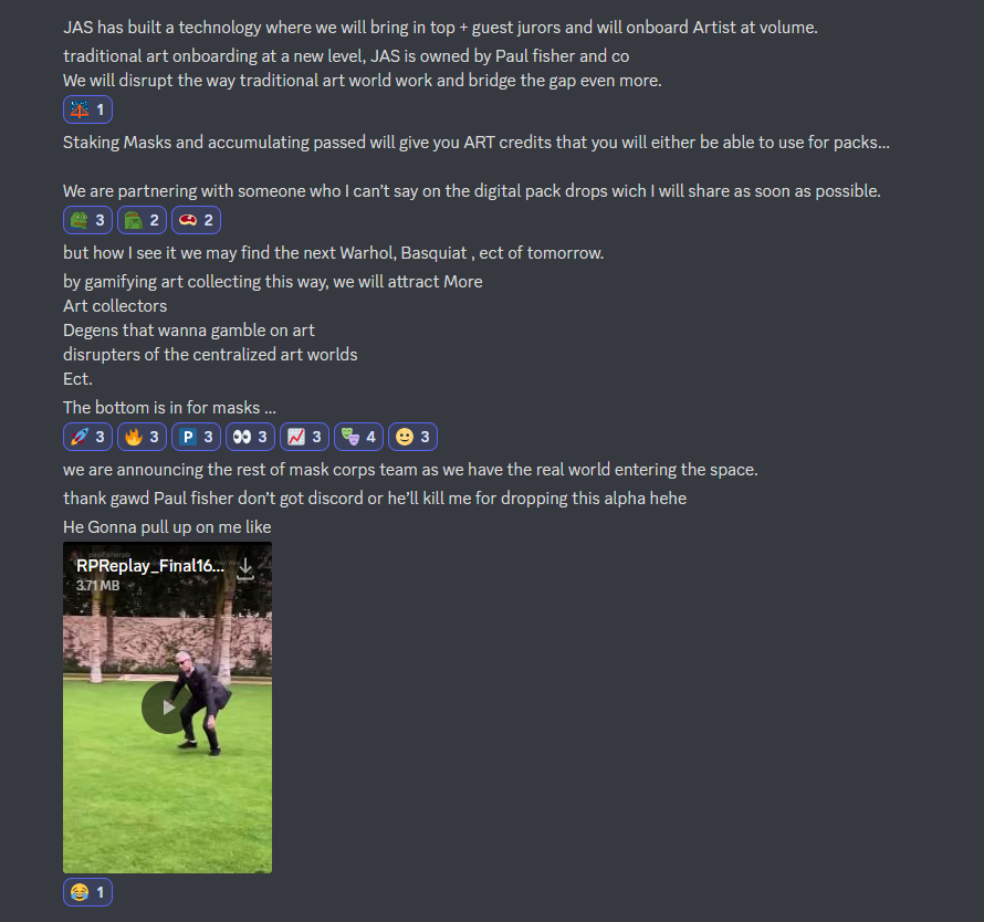 TequilaWolfXBT's tweet image. This man @rambino just said fuck it and decided the bottom is in for @MaskedCorp 🎭