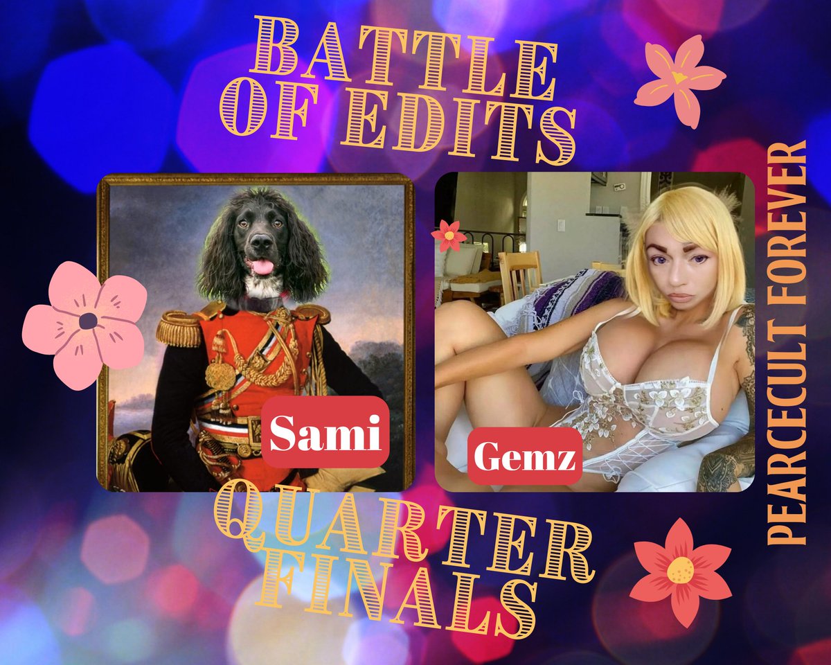 pearcecult's tweet photo. The #PearceCultBabes 
World Cuppa '²²+²³
Quarterfinals

Quarterfinal ³
LIKE for @Cheqraise1's Boss Dog Sami (SAMI)
RETWEET for @_Gems_85_ (GEMZ)

(Likes &amp; Retweets for extra points baby)

Poll below ⏬⏬⏬⏬
#Fun #funkyfriday https://t.co/Ihjz9mtfAb