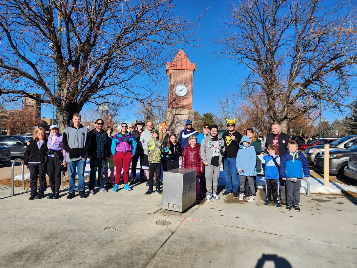 The Littleton crew is going nuts catching ✨️Chespin!  #PokemonGOCommunityDay #Ambassador #MeetYouOutThere