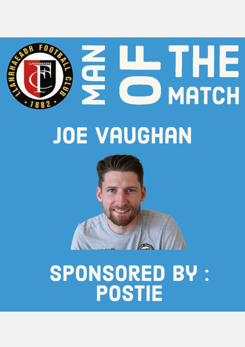 LlanrhaeadrYMFC's tweet photo. Congratulations to MOTM @joerv102 today. A huge well done to ALL players for their performance today too #twogoals #CaptainMarvel #comeonLlan https://t.co/SfQcOe6ukA