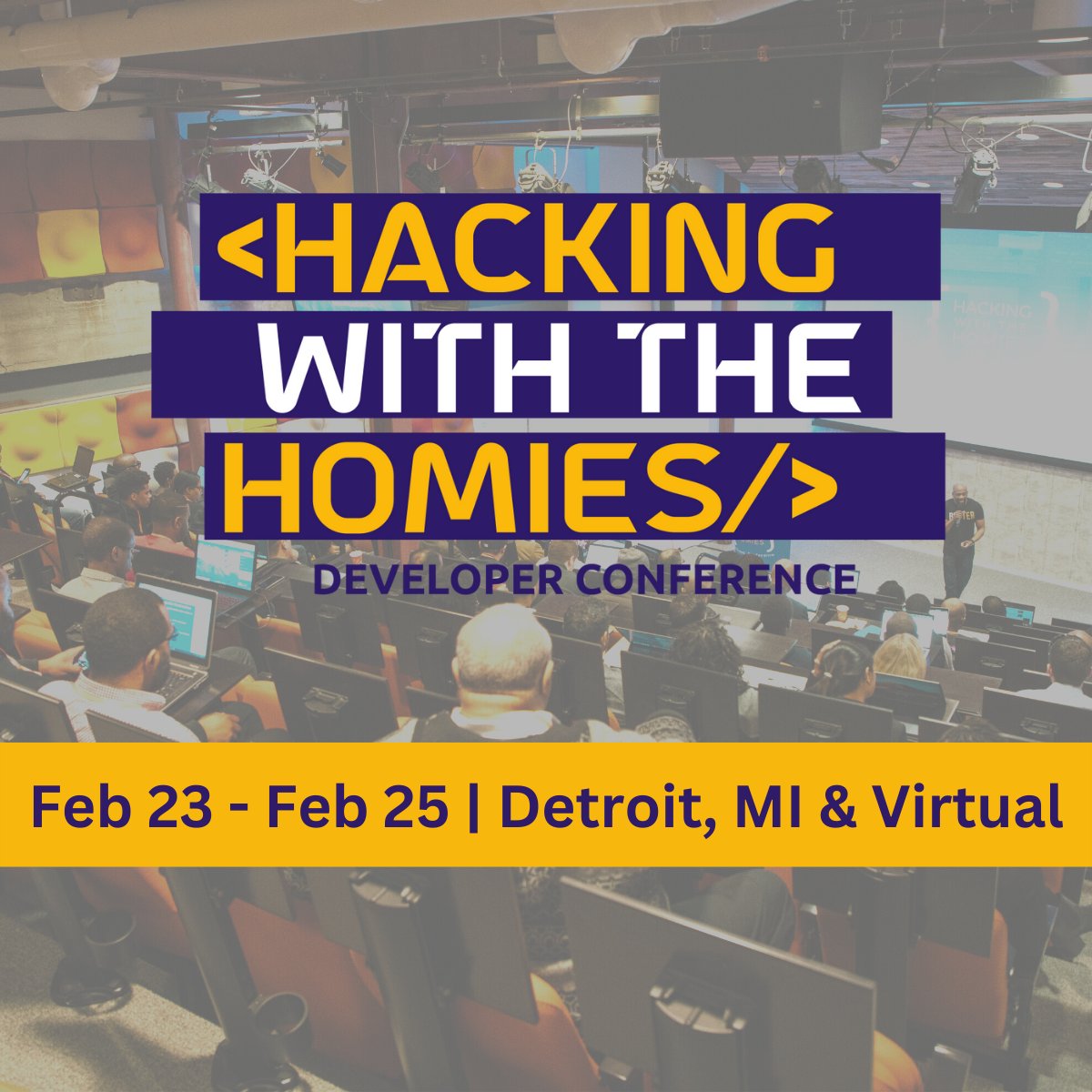 mackhendricks's tweet image. We are back...the first set of speakers will be announced next week.  You can purchase tickets from here: detroitblacktech.org/event/hacking-…