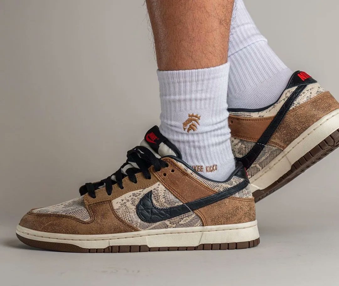 Nike Dunk Low CO JP "Brown Snakeskin" Releasing This Year bit.ly/3hA8ks1