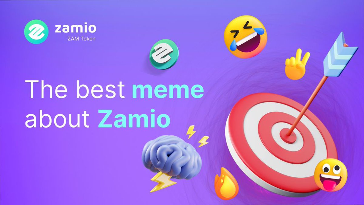 zam_io's tweet photo. 😋Guys, we decided to hold a contest for the best meme about the Zamio project. You can make it in the form of pictures, gifs, videos, etc. The meme must be funny!

🥳Deadline 2 weeks and the best three memes are waiting for prizes!

#crypto #btc #bitcoin #DeFi https://t.co/Tkc10PzUIK