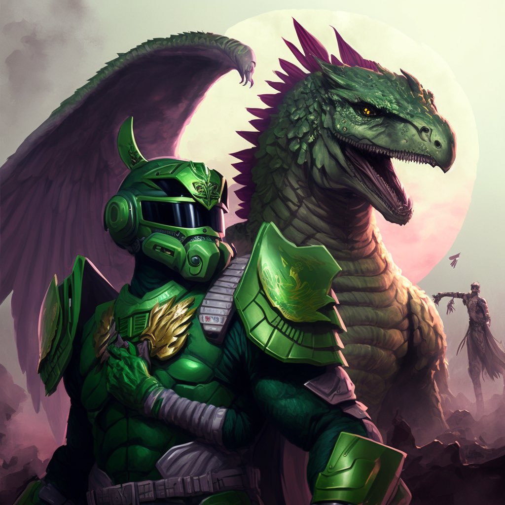 jeysuhns's tweet image. If you have a @KAIJU_OF_CRONOS #madzilla with green Zilla trait. Come claim your #GreenRanger kaiju club. 

Here’s a few OG green rangers in the club. 

@CronosGodzilla @DonChimpity @Drudgernot 

#Kaiju #kaijuofcronos #crofam #cro #nft #GreenRangerForver 

@eternalize_this