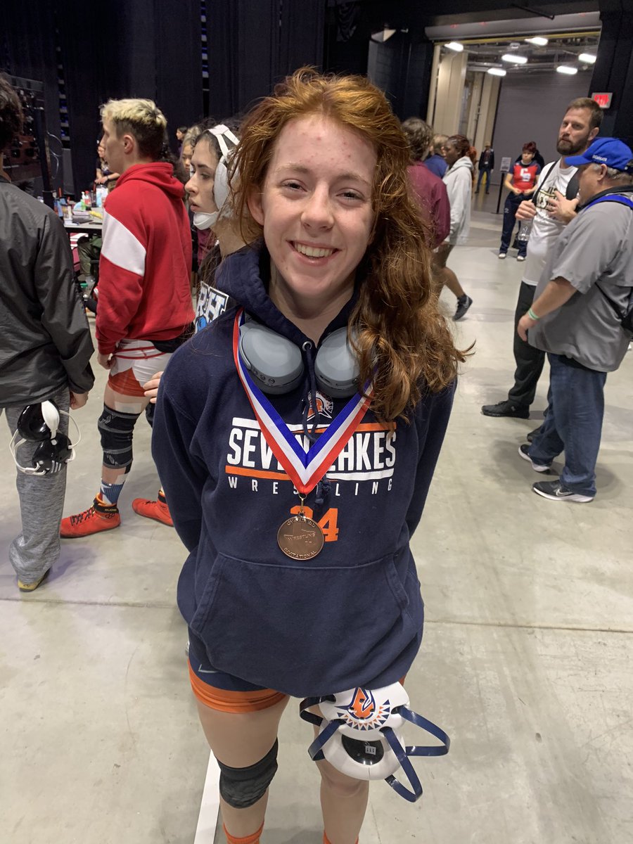 Congratulations to Annika Bruder far taking 7th Place at the Cy Fair ISD Invitational out of over 60 wrestlers!
