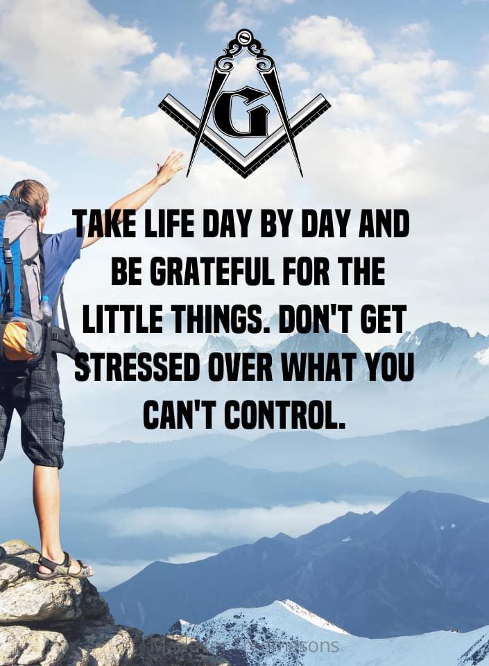 FreemasonryNetw's tweet photo. Day by day...
___
#Freemasons #Freemasonry #Lodge #Masonic #Charity #masonicknowledge #masoniclife #bluelodge #2B1ASK1 #masonry #freemason #masons #freemasonsofamerica #freemasonshall #freemasonslodge #squareandcompass #masoniclodge #mastermason #Brotherhood #freemasonsofficial https://t.co/9zKFbQRQgW