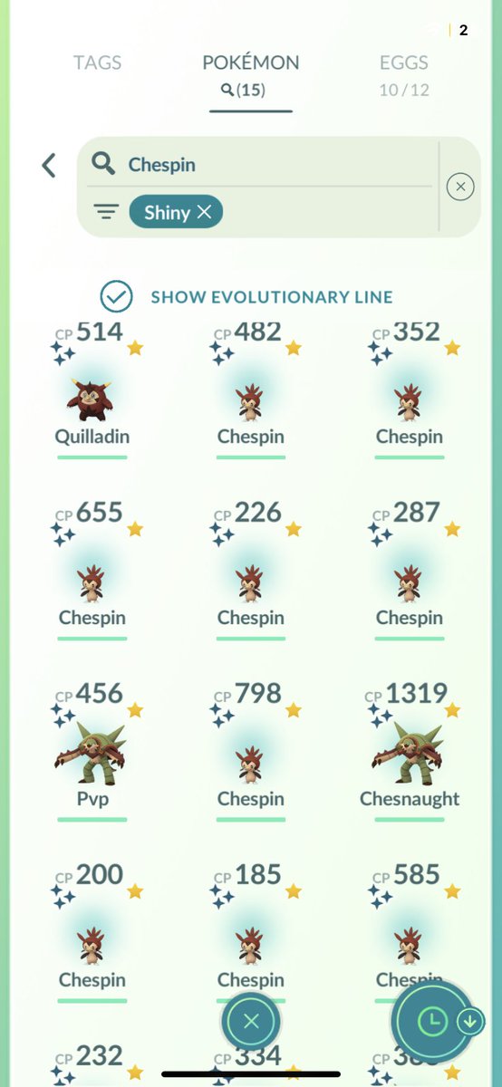 TheRi88ler's tweet photo. 15 #ShinyPokemon from #ChespinCommunityDay and filled three more #ShinyLivingDex entries
#Pokemon #PLAYPokemon #PokemonGOCommunityDay #PokemonGOPlus #PokeBallPlus https://t.co/2cshLqQ42P