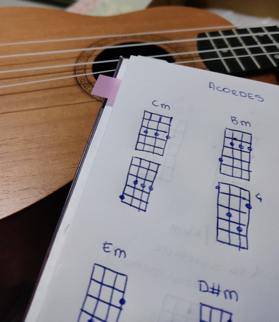 mulstd's tweet image. •°. studylog | 07.01 .°•

Hoje foi meu primeiro dia estudando depois de muito tempo sem tocar em um caderno então não quis exagerar muito. Revisei alguns conteúdos antigos de espanhol e fiz exercícios, treinei um pouco de ukulele e anotei os acordes que eu sempre esqueço.