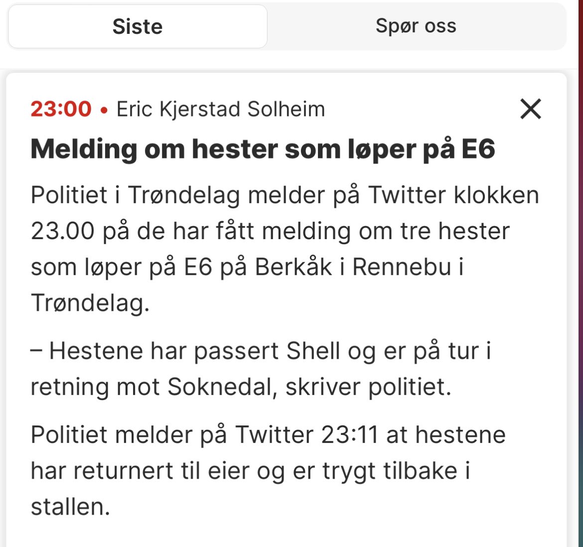 Det vert vel V6 då?