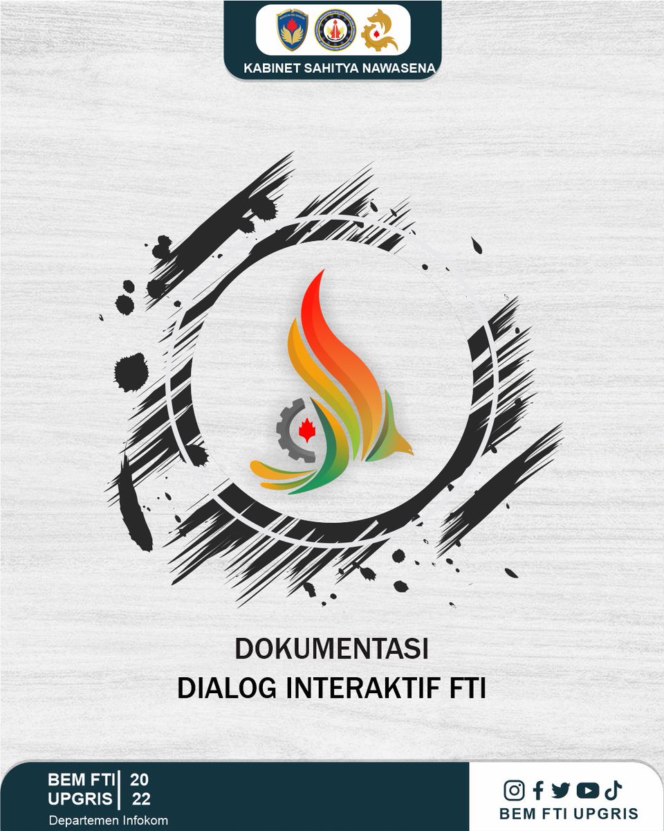 bemfti_upgris's tweet photo. Dokumentasi Serangkaian PEKAN FTI 2022✨ #Dialog interaktif
Semoga mahasiswa FTI dapat mengetahui kilas balik akan sejarah FTI serta terjalinnya sinergi Lemawa dan BSO FTI melalui serangkaian PEKAN FTI.
See you at the next event❤️‍🔥 https://t.co/7K64x0ztGo