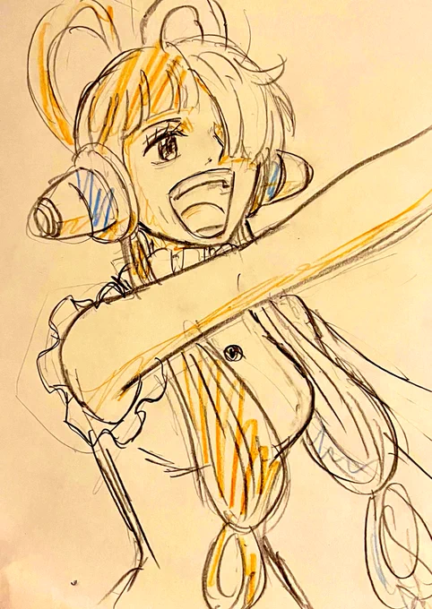 パネルで描いて来た人にあげたやつ一枚目二枚目がワシ、三枚目、四枚目、横山さん #animeLA18#animelosangeles2023 明日は最終日だわ 