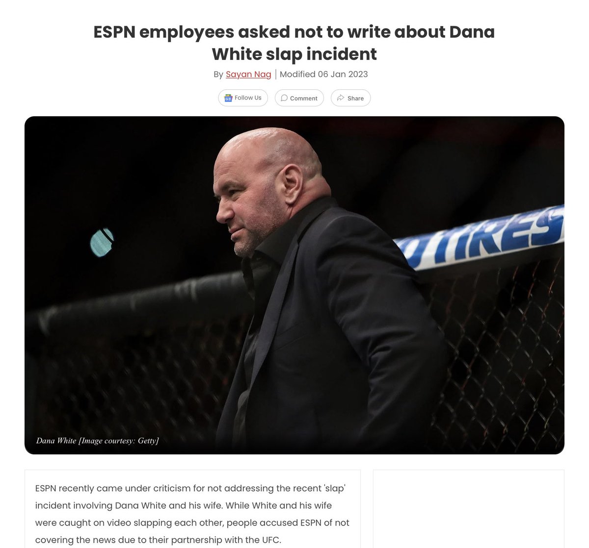 TalbertSwan's tweet image. .@ESPN interviewed rabbis and former NBA players for weeks in response to Kyrie Irving sharing the link to a video.

It won’t interview domestic violence experts about Dana White slapping his wife and has instructed employees not to write anything negative. 

Sounds about white.
