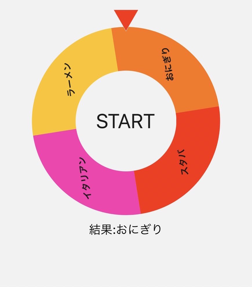 pipisan2021's tweet photo. 今日のお昼ご飯が決定しました🤣
ルーレットの結果『おにぎり』になりました。大本命のラーメンをGETする事は出来ませんでしたがおにぎりを堪能したいと思います。みなさんはどんなお昼ご飯を食べますか？連休日曜日も楽しもう👌
👇リプ欄で教えて https://t.co/BbHBEWF2ol