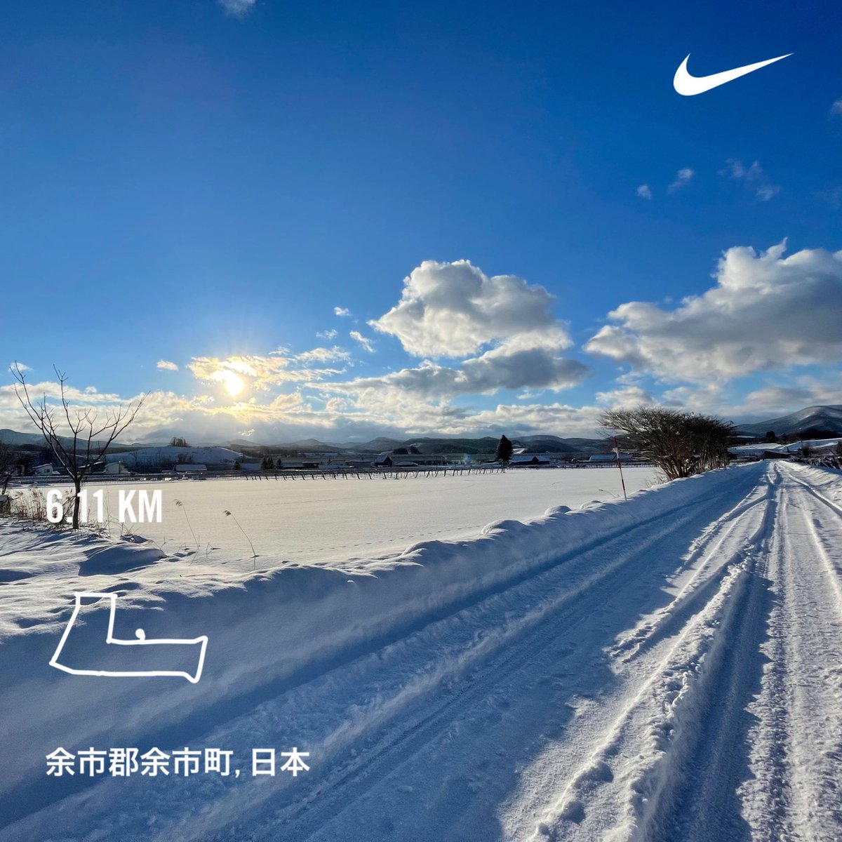 hineyoko's tweet image. 新しい雪降って、腿に来るラン。
町は成人式。自分の成人式あたり振り返ると、恥ずかしさでいっぱいになる。
#runninginthesnow #MorningRuns #running #beautifulmorning #Hokkaido #朝ラン #ランニング #余市町 #北海道 #sundayjoy #雪中ラン