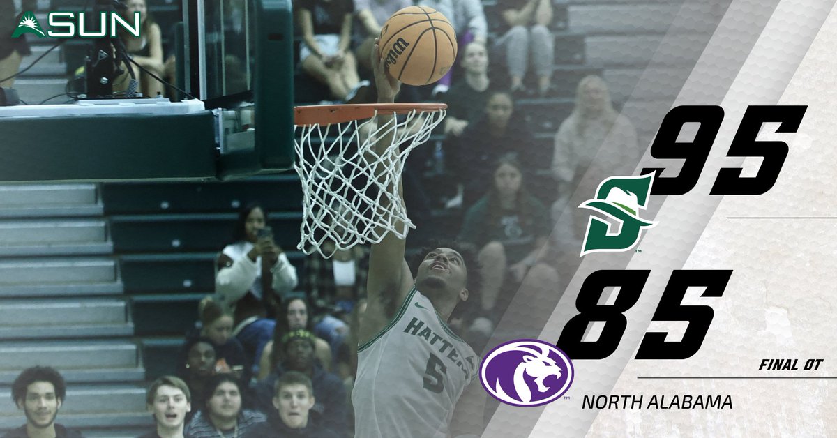 First name Greatest, last name Ever... Stetson comes back to beat UNA and has secured the best start to ASUN Conference play in program history!

#AllHats