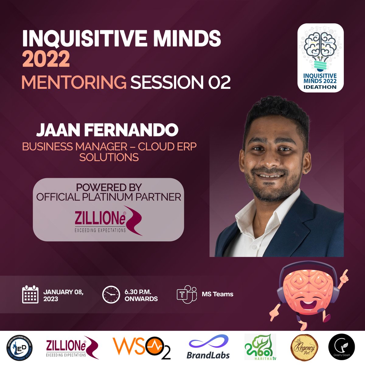 We're proud to have you all join us in the final round of the Inquisitive Minds 2022-Ideathon.

Now it’s time to prepare you for the final battle.

Join us in the Second Mentoring Session

We'll guide you on what exactly needs to be done in the Grand Finale.

#InquisitiveMinds