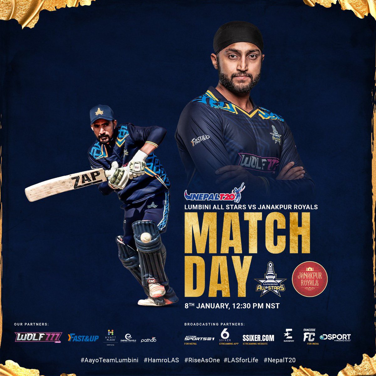 boltsjanakpur's tweet photo. Match Day: Qualifier begins! We take on Janakpur Royals in this all important match.
Use code las20win for 20% on your Pathao ride between 11:30 - 2:30 PM on 1 ride.
#RiseAsOne #AayoTeamLumbini #HamroLAS #LASforLife #NepalT20 #LumbiniAllStars https://t.co/rlOhhXoGVt